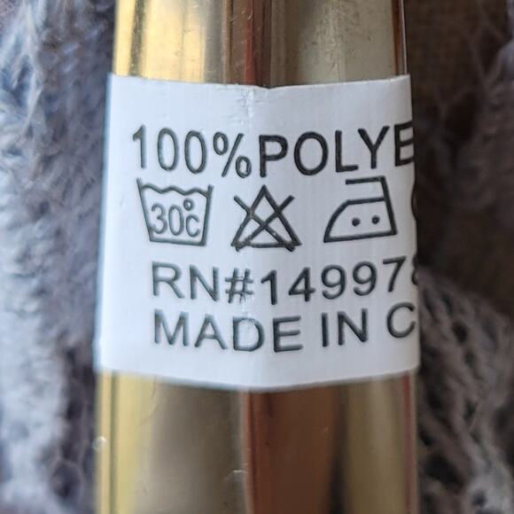 Arianna By Howards Asymmetrical Floral Lace Duster Coverup OS Gray Beachy NWT - Picture 6 of 6